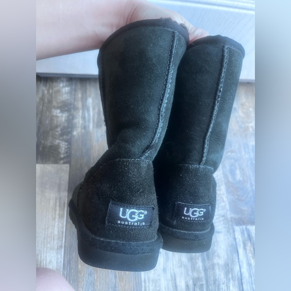 UGG Sz6 classic short ll Midi Mid calf black boot slip on Australian sheepskin - Picture 6 of 8